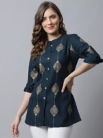 Women's Viscose Printed Short Kurti - Image 4