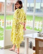 Women's Rayon Printed Co-Ord Set | Ethnic Co Ord Set for Women | 2 Piece Kurta Set for Women - Image 2